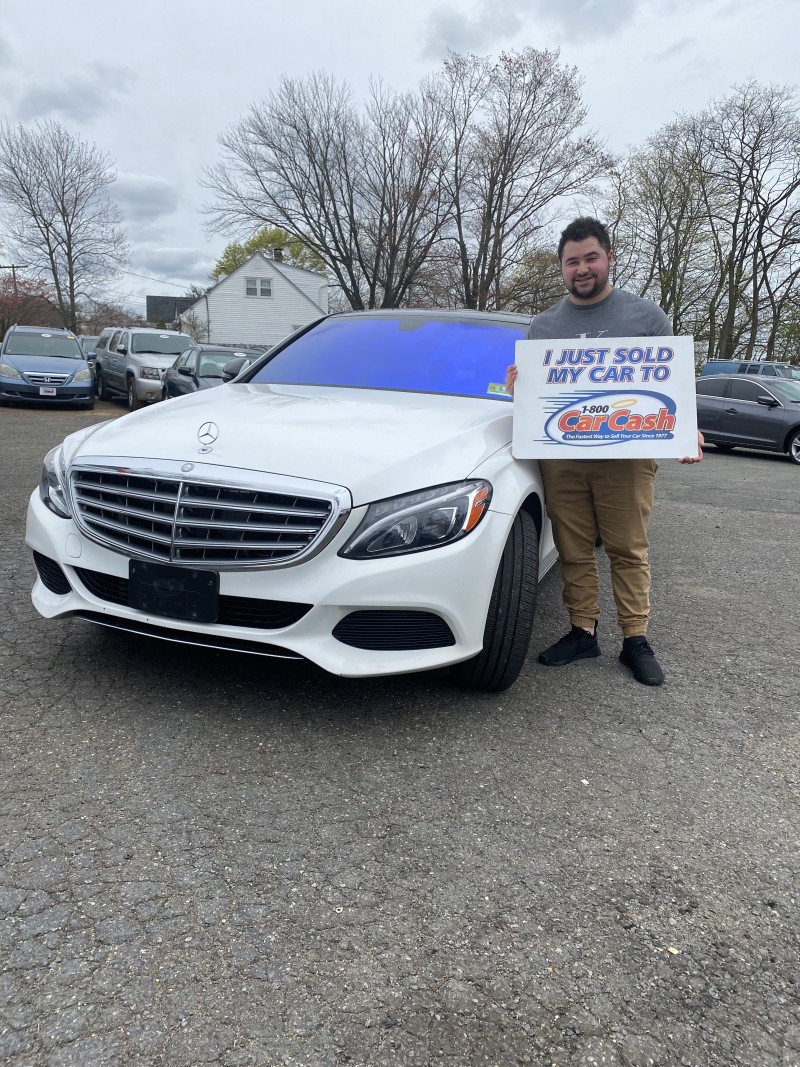 Happy car seller